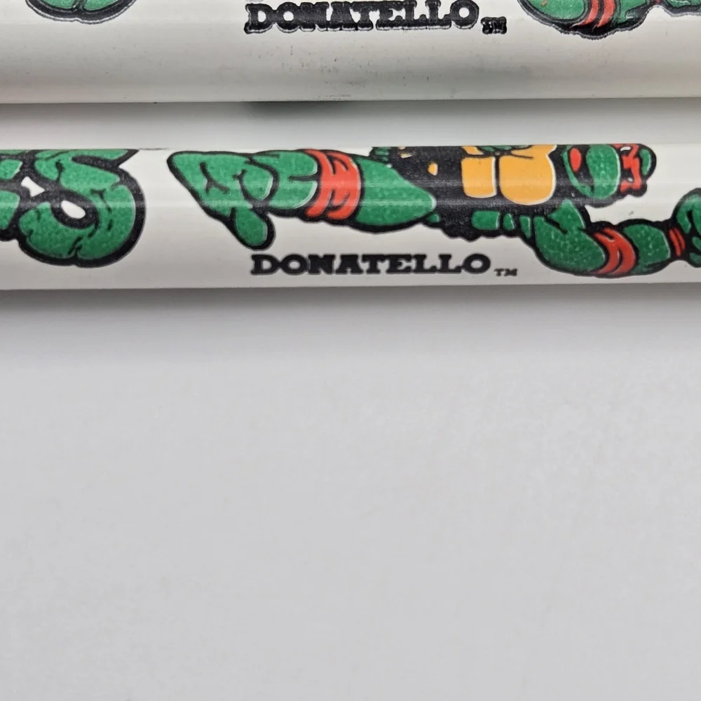 Vintage 90s Teenage Mutant Ninja Turtles Set Of 4 Unsharpened Pencils Mirage USA